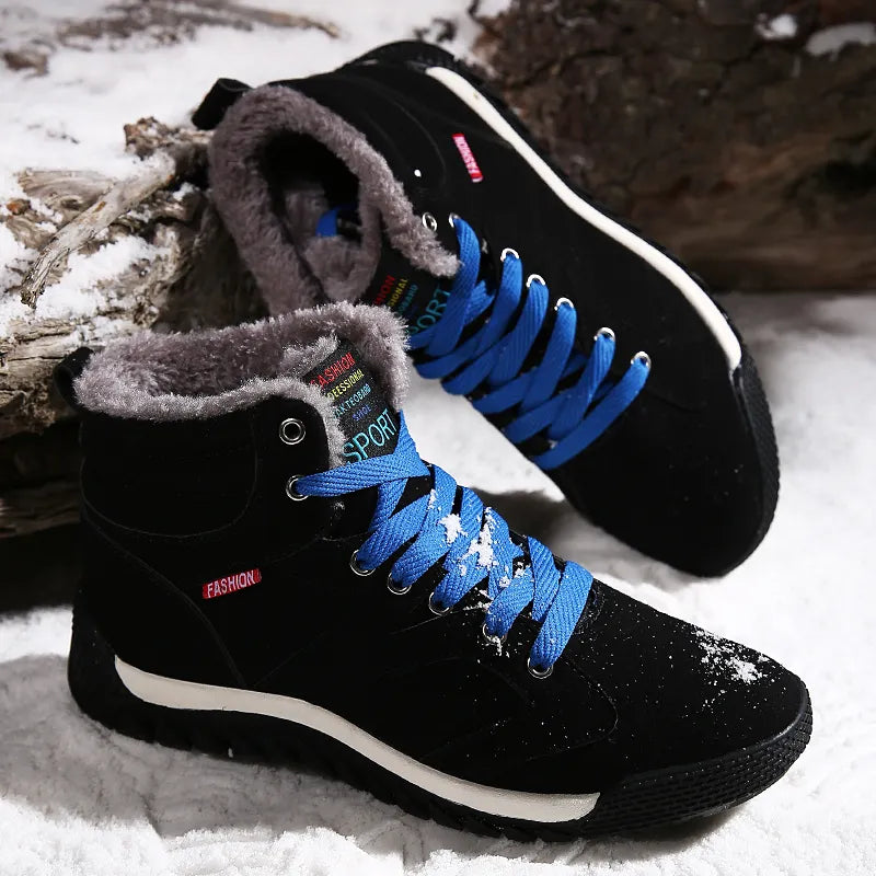 Cozy Winter Men's Snow & Hiking Boots Plush, Non-slip Maxct