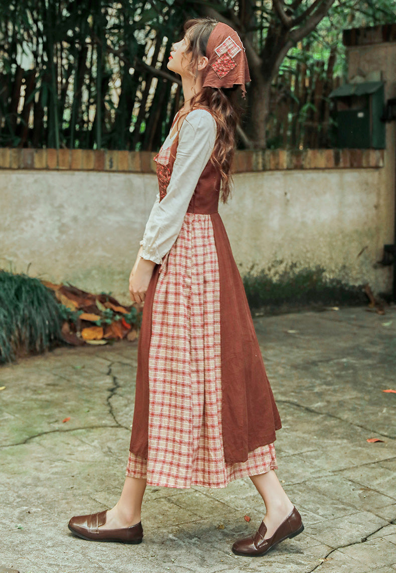 Patchwork Village Dress Maxct