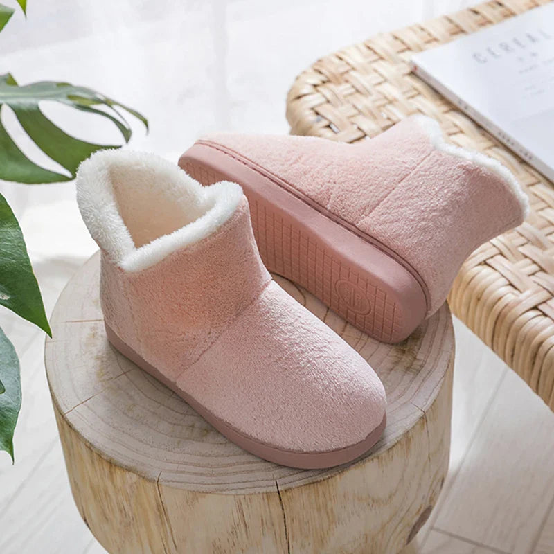Winter Warm Slip Anti-slip Faux Fur Boots for Women Maxct