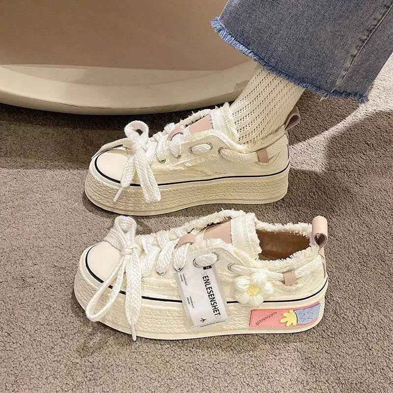Trendy Platform Sneakers - Cute Sneakers for Teens Maxct