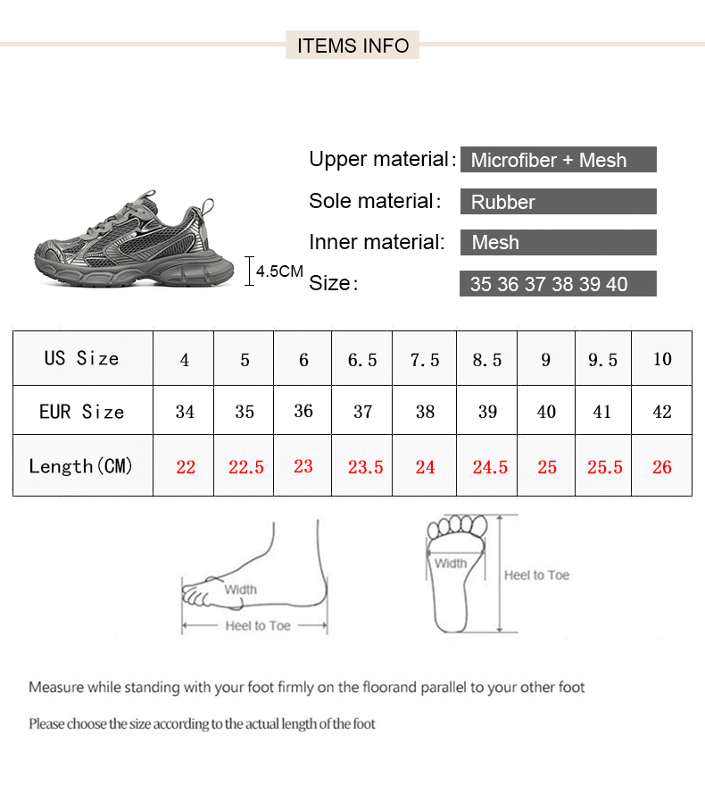 Premium Luxury Chunky Sneakers for Women - true deals club