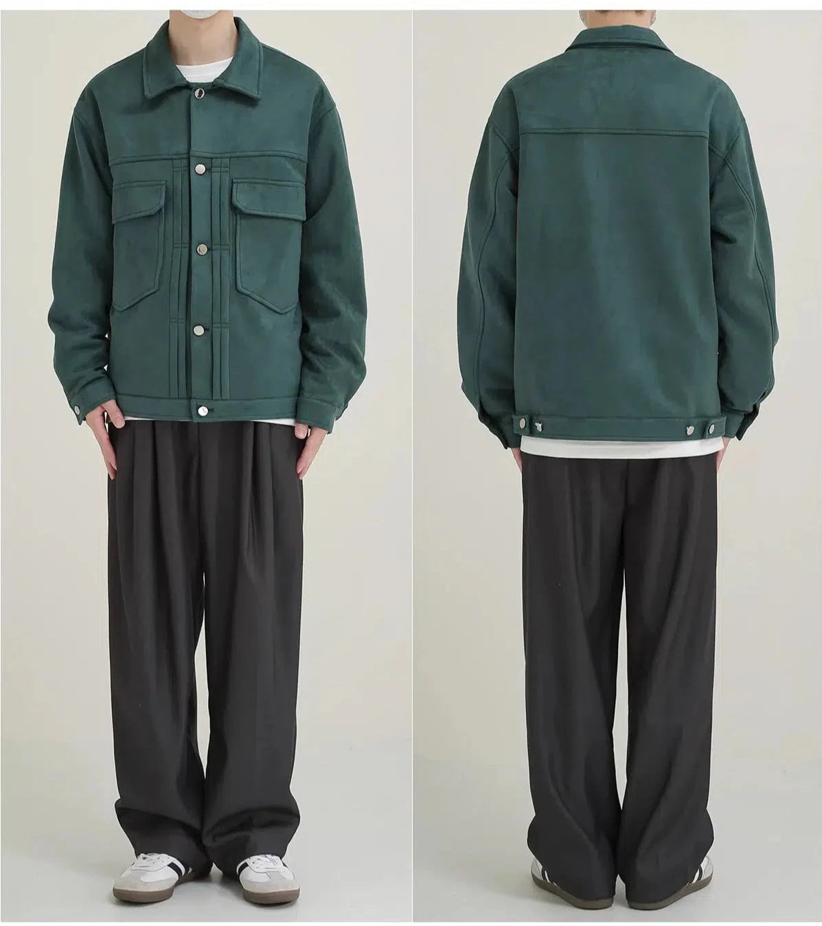 Maxct Suede Jacket with Large Pockets