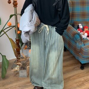 c2 Distressed Striped Jeans Maxct