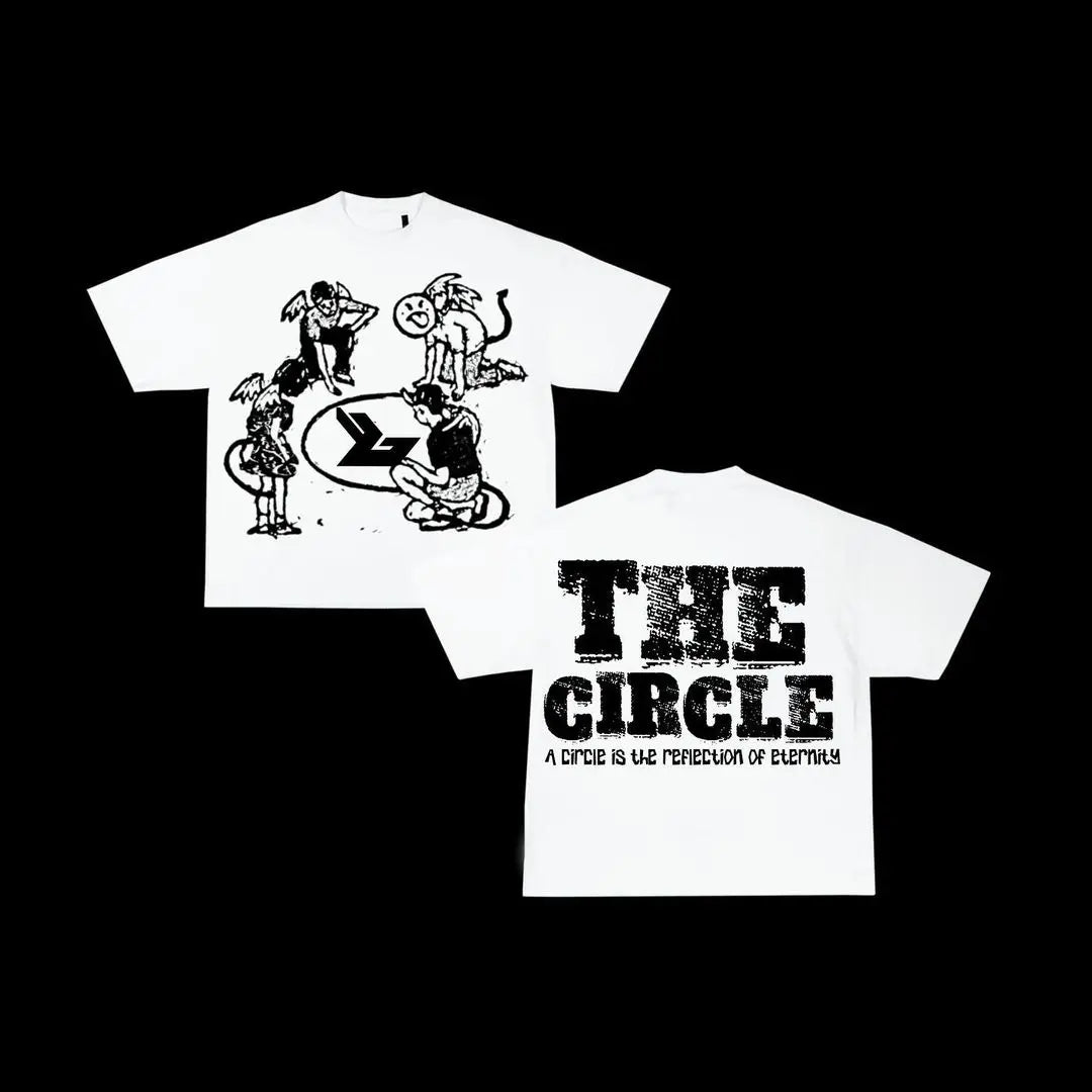 Maxct America Dice Letter Graphic Print T-shirt Y2k Grinch Gothic Oversize Retro Short Sleeve Round Neck Top Streetwear Women Clothing