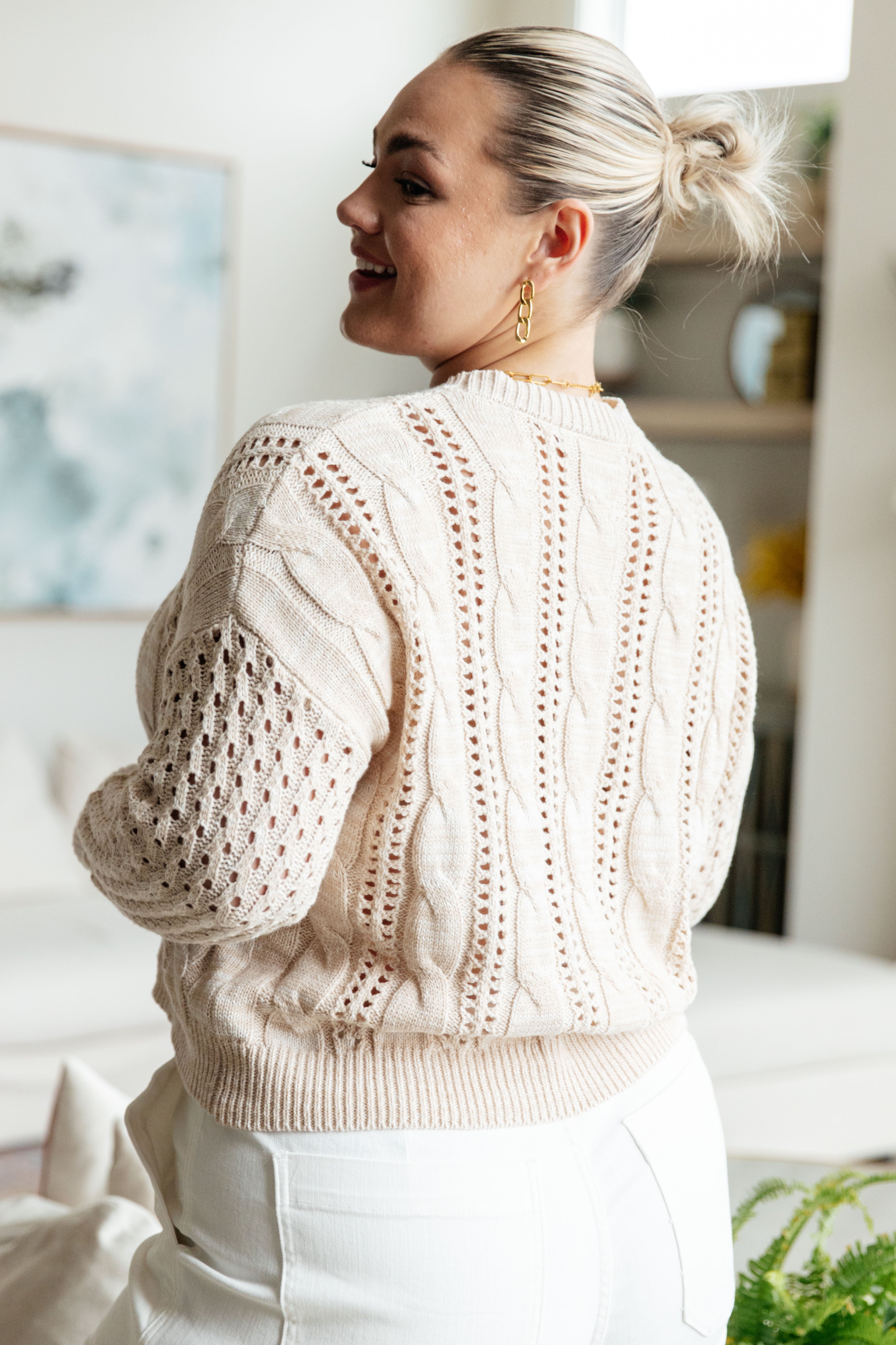 Maxct &A Note of Thanks Cable Knit Sweater