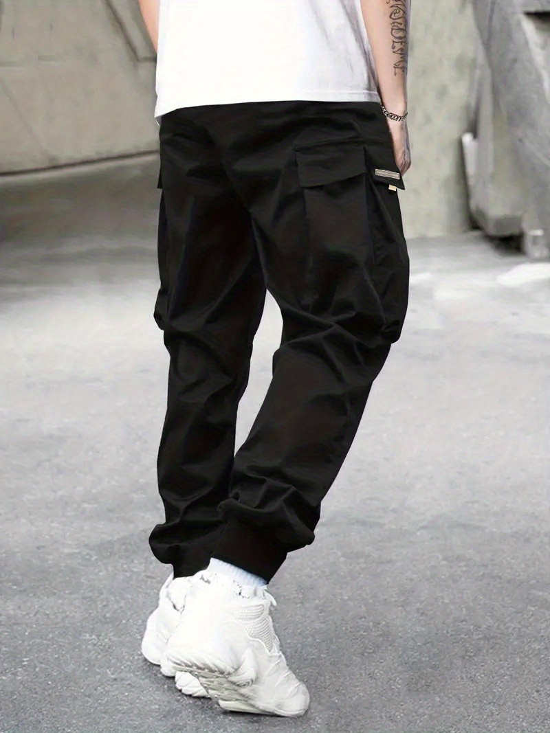Men's Active Cargo Pants - Multi Pockets, Breathable & Stretchy Sweatpants For Outdoor Adventures