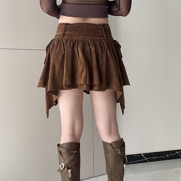 Fairycore Aesthetic Cord Skirt Maxct