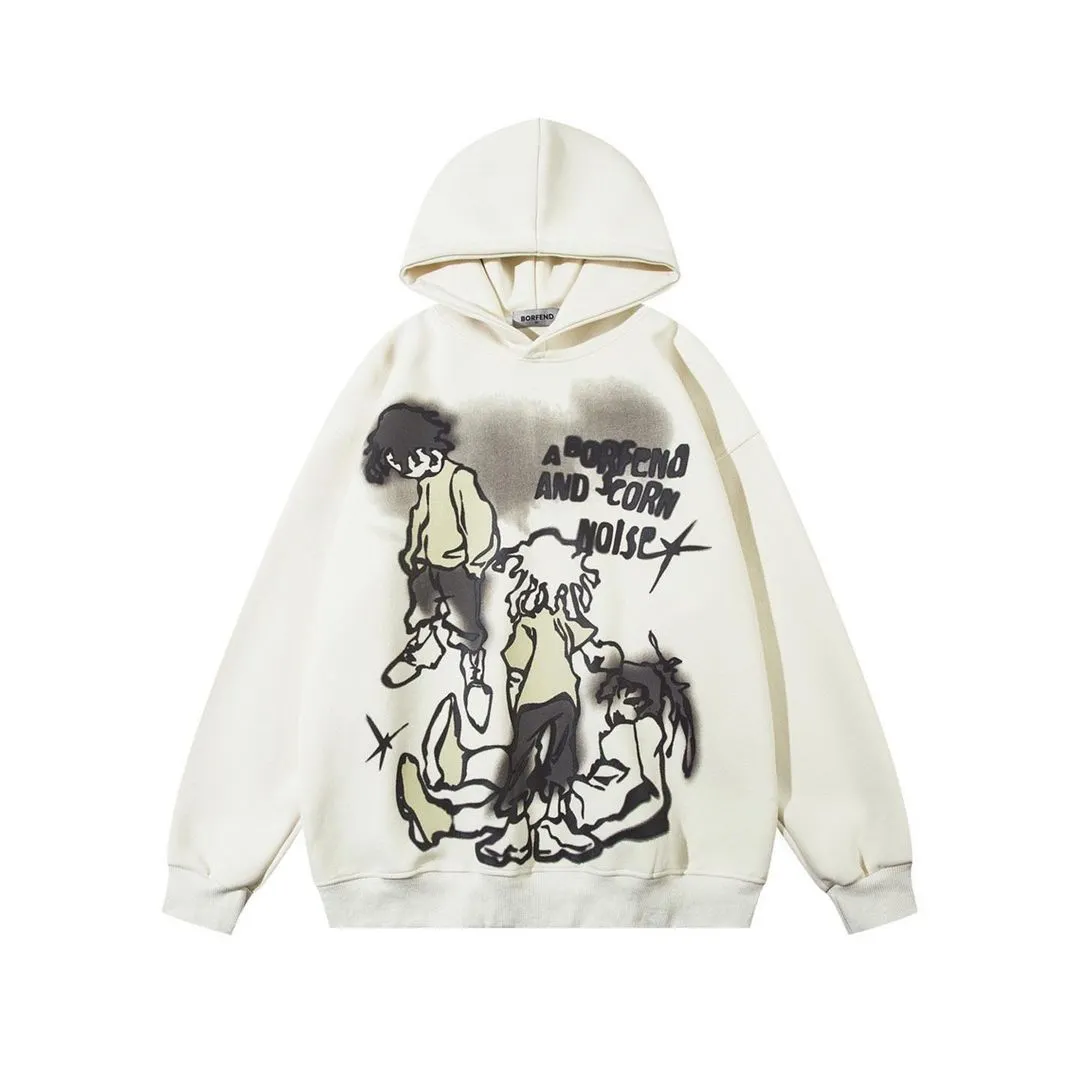 Y2K Women's Men's Hoodies Clothing Long Sleeve Pullover Sweatshirt Streewear Oversize hi-pop vintage hoodies kpop kpop dance