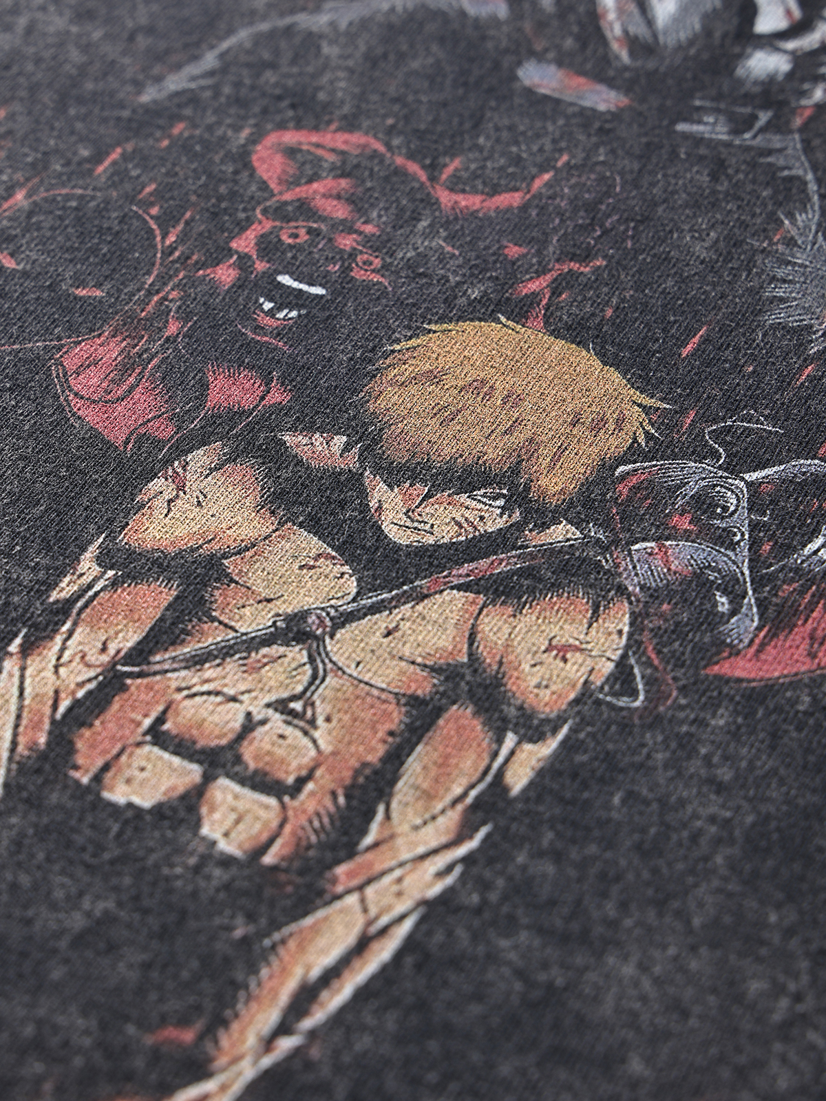 Men's Washed T-Shirt Hip Hop Streetwear Japanese Anime Graphic T Shirt Harajuku Cotton Casual Tshirt new Summer Short Sleeve Tees