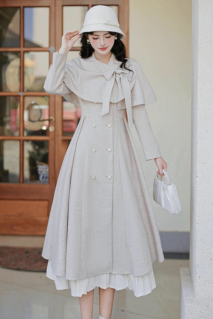 Darling Dearest Midi Dress & Capelet Maxct