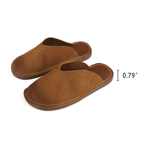Women's Slippers Sandals Flats Casual Slip On Shoes Brown/Coffee