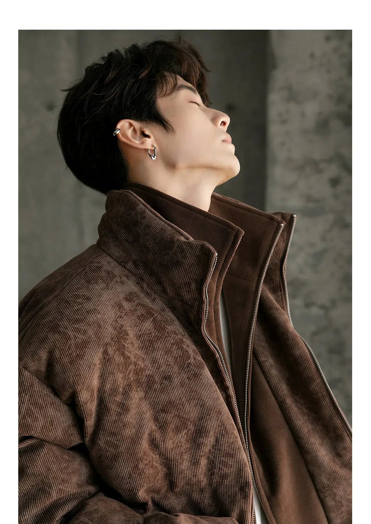 Maxct Thickened Stitching Stand Collar Cotton Jacket