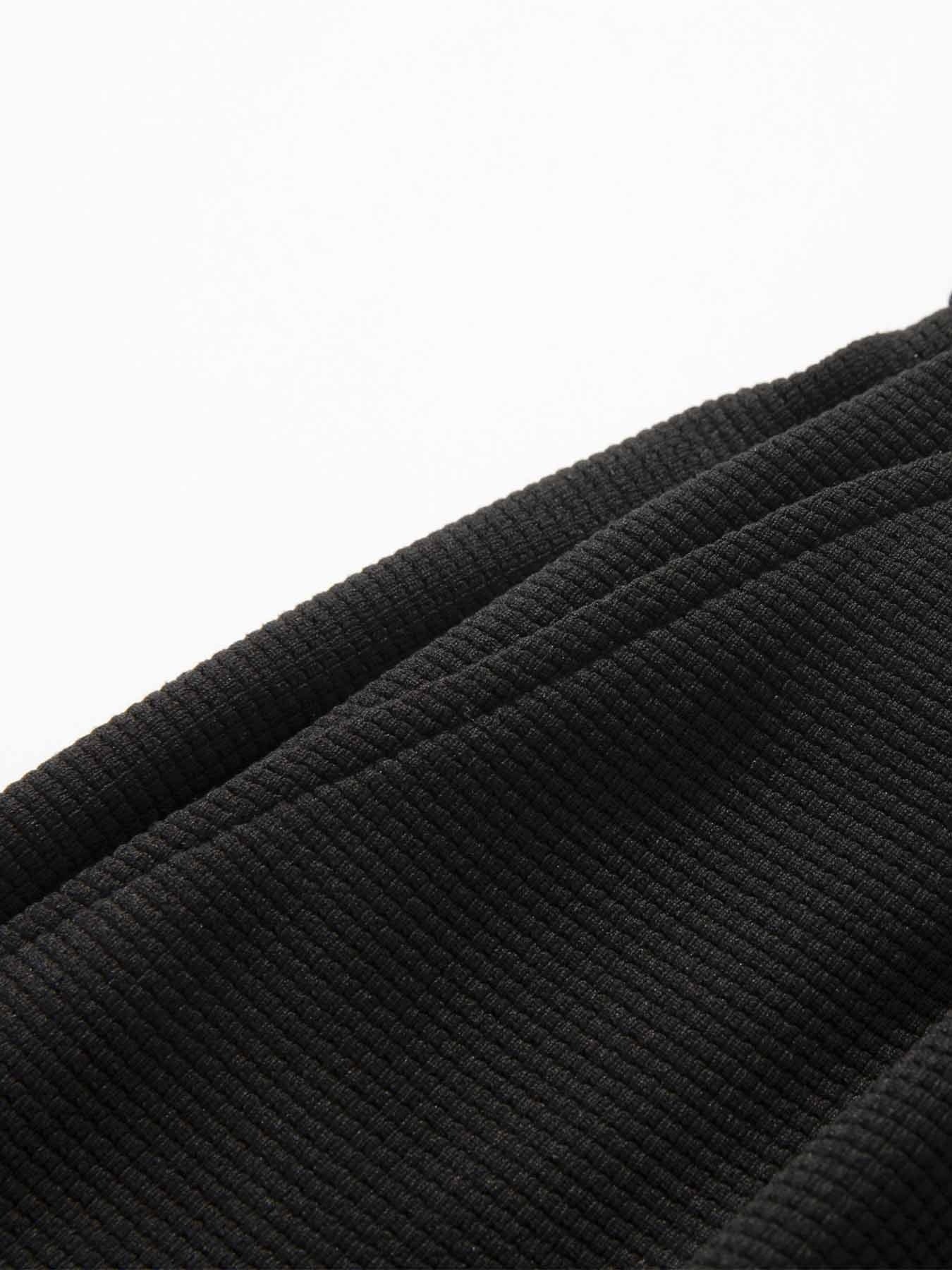 Maxct  Drawstring Hem Design, Men's Loose Straight Leg Long Pants