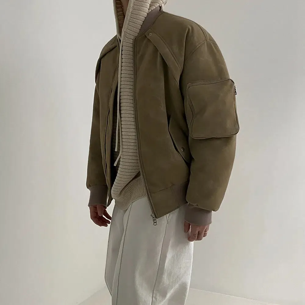 Maxct Suede Padded Cotton Jacket