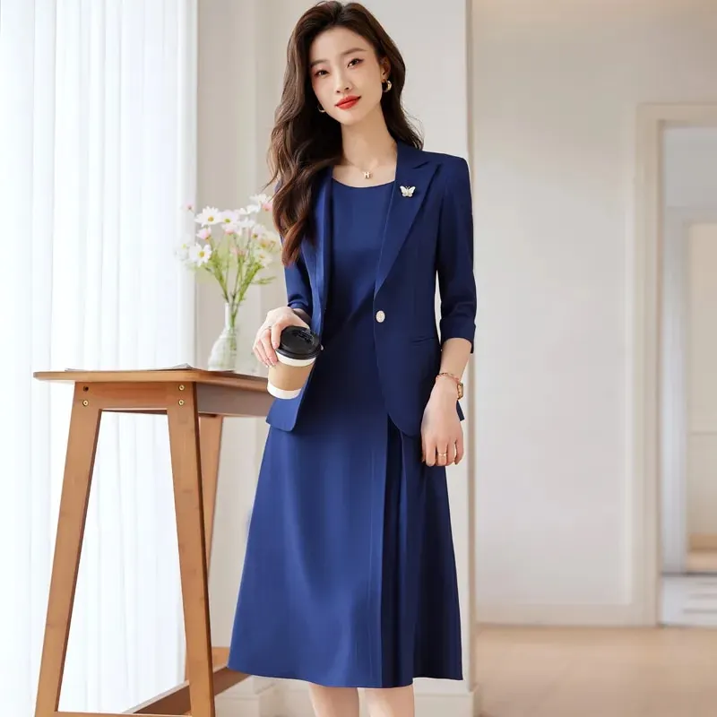 Maxct Professional Women Suit Fashionable Minimalist Style to Show the Workplace Style Dress with Blazer New in Matching Sets