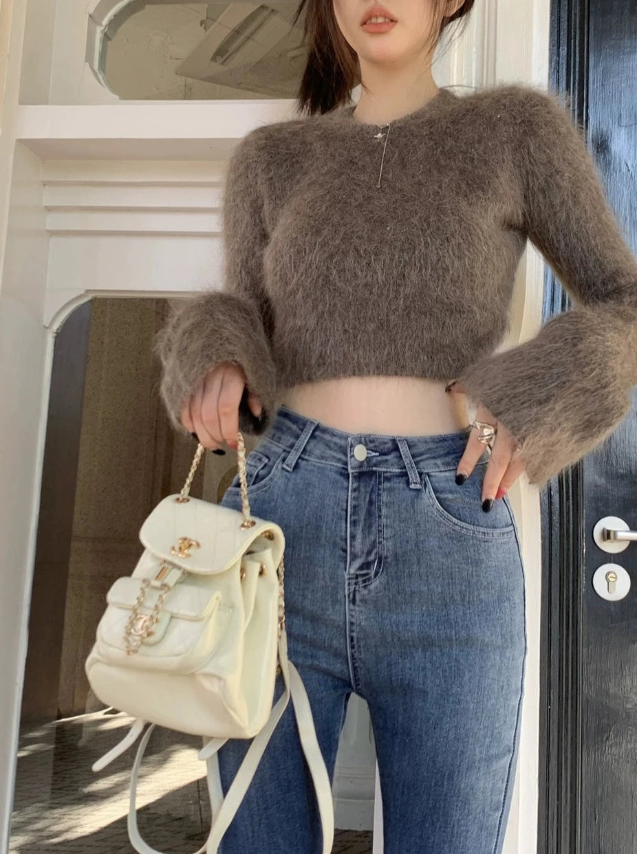 Maxct Natalee Plush Crop Sweater