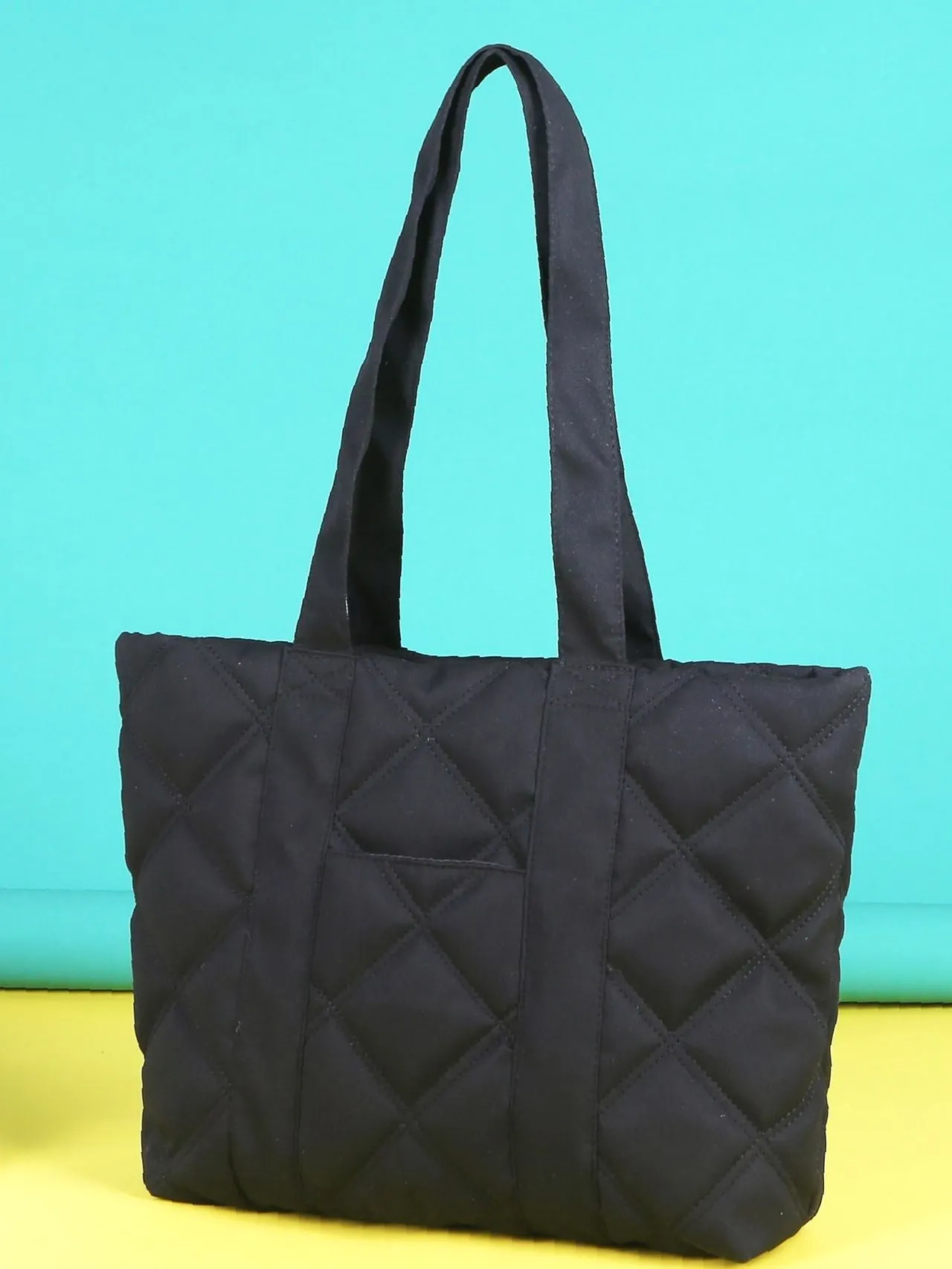 Maxct - Minimalist Quilted Shoulder Tote Bag  - Women Tote Bags