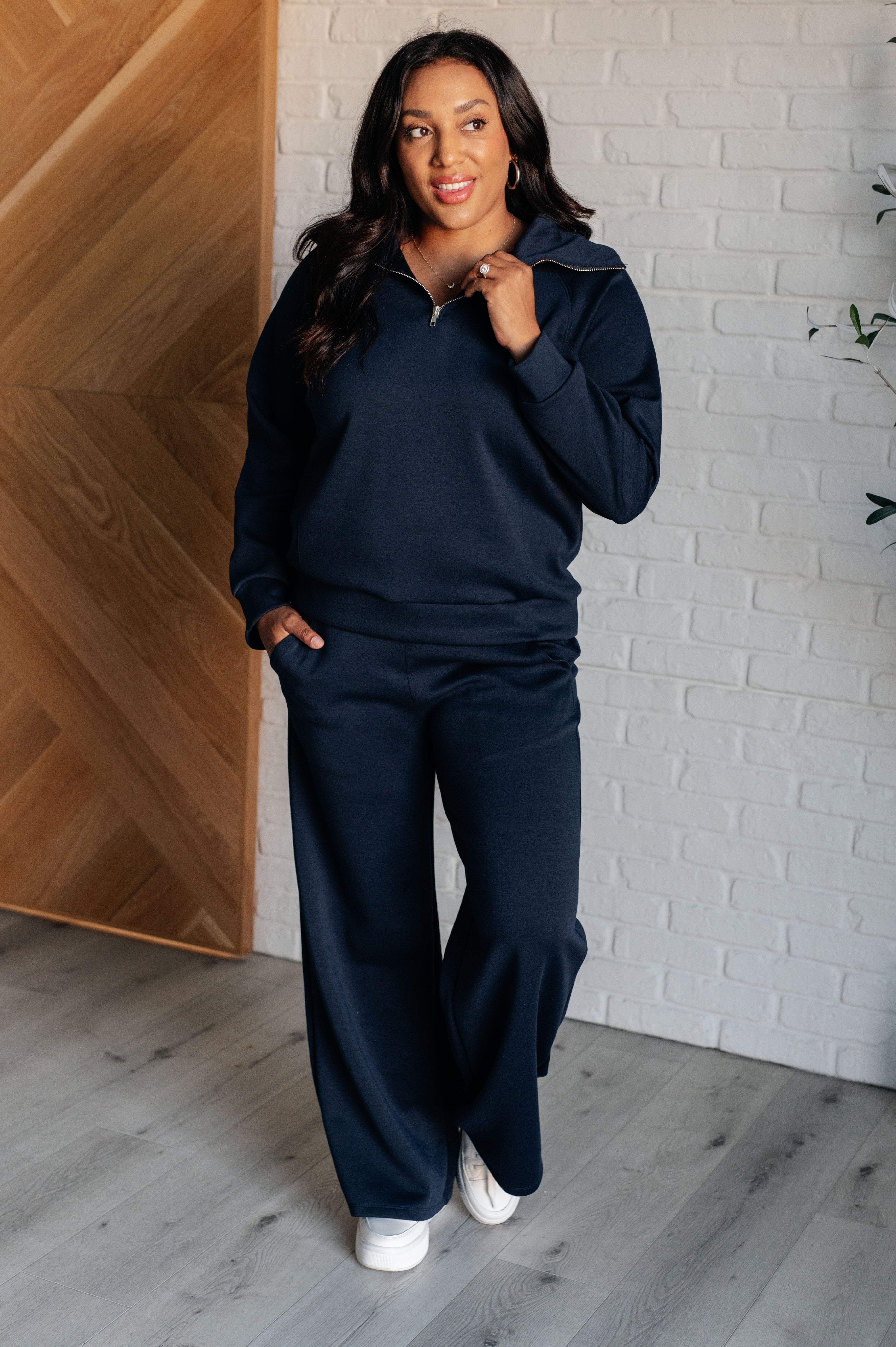 Maxct &Hamptons Travel Half Zip Pullover in Navy