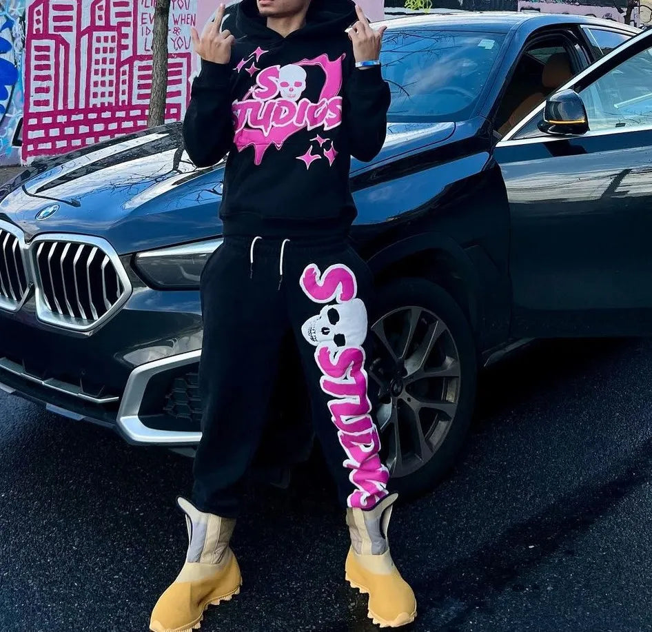 Maxct Y2K Women's Clothing Sweatshirt Pullover Print Dark High Street Oversize Long Sleeve Vintage Streetwear Top Christmas kpop dance
