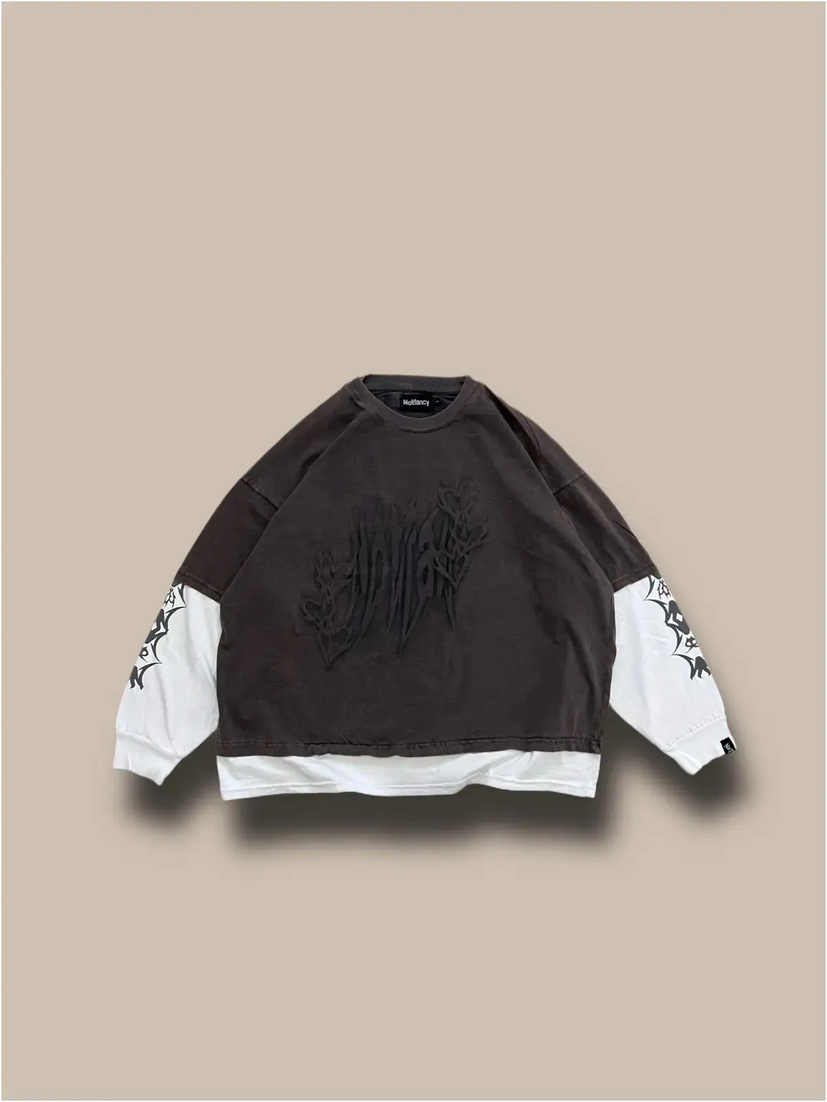 Y2k Long Sleeved T-Shirt Oversized Sweatshirt Vintage Anime Striped Printed Pattern Clothes Streetwear Hip-Hop Rap Gothic Style