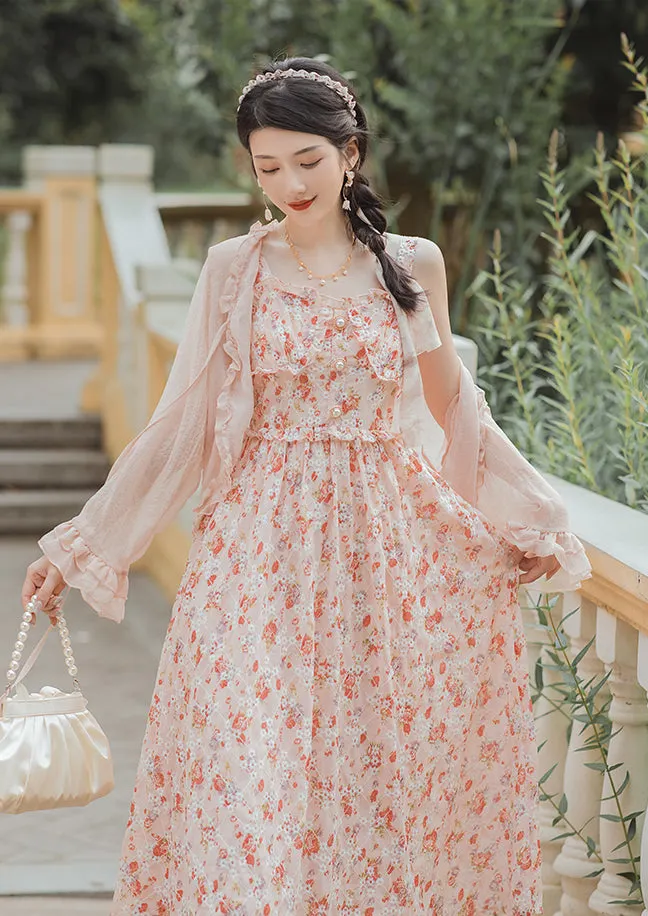 Tea Cup Floral Cami Dress Maxct