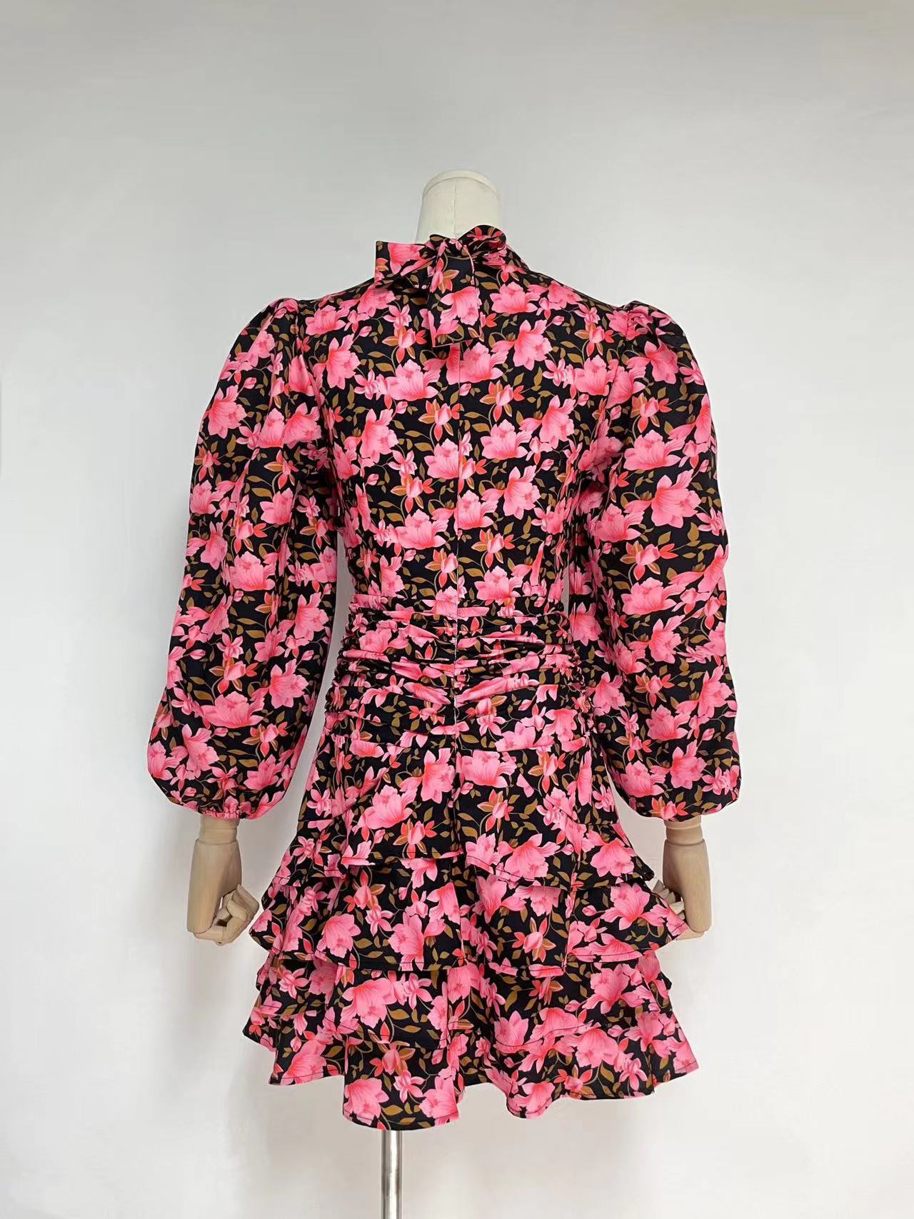 Silk Material Floral MaxiDresses Maxct