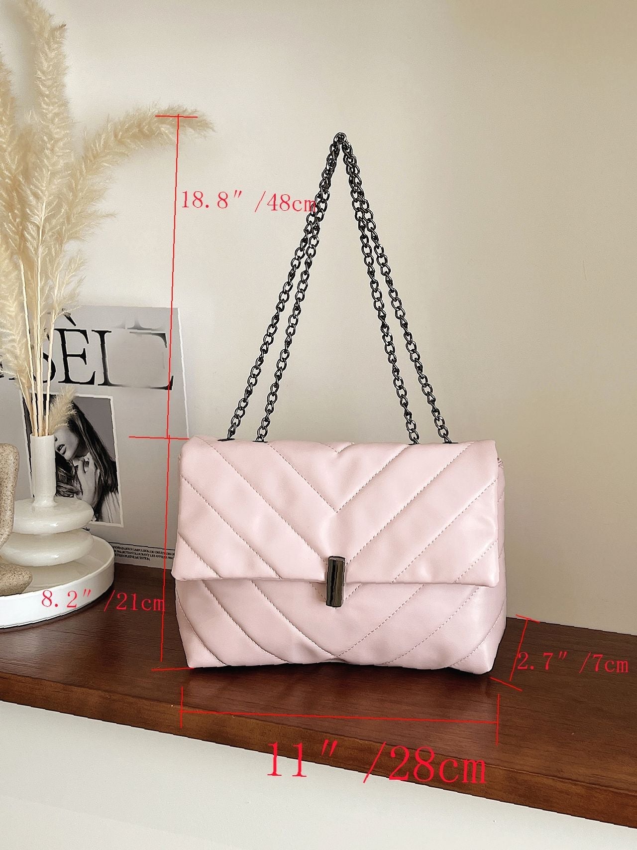 Maxct - Chevron Chain Tote Bag  - Women Tote Bags