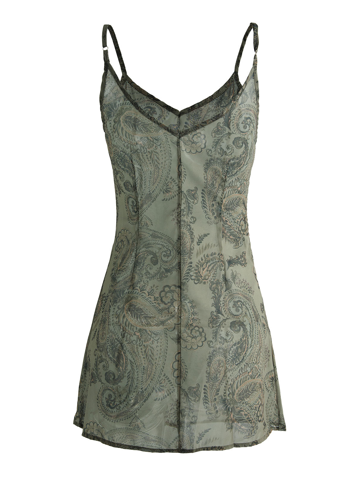 Backless Printed Slip Mini Dress Maxct