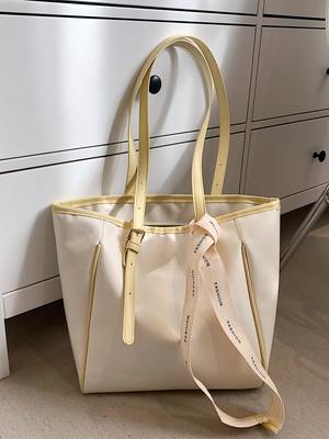 Letter Patch Tote Bag - Women Tote Bags
