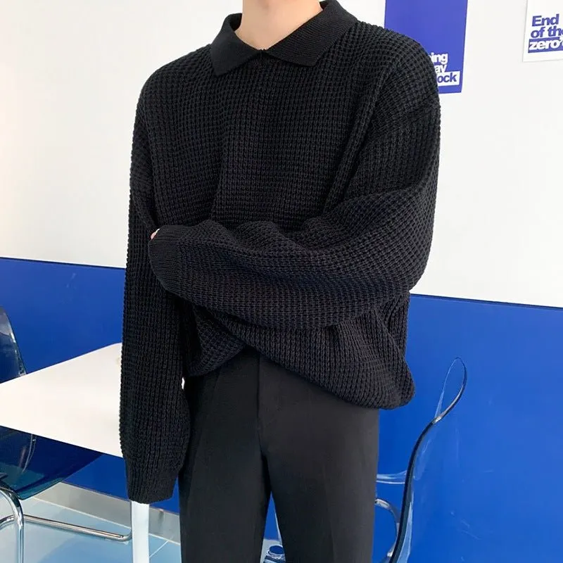 Maxct Kami No.7384 Collar Waffle Sweater