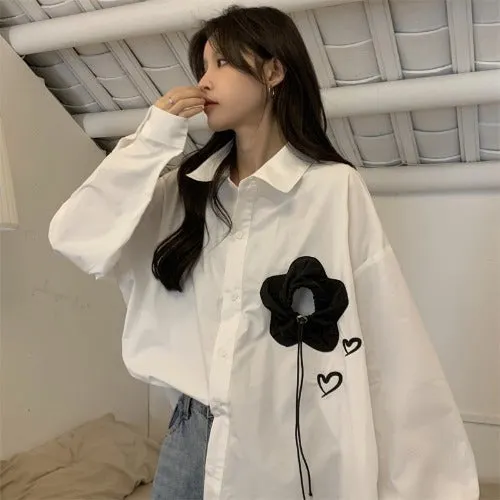 GeGe Hearts & Rose Casual Shirt Maxct
