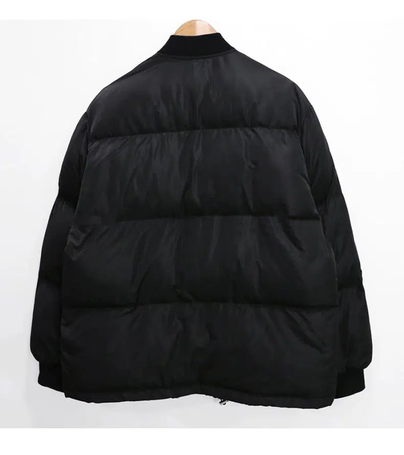 Maxct Crew Neck Cotton Baseball Jacket