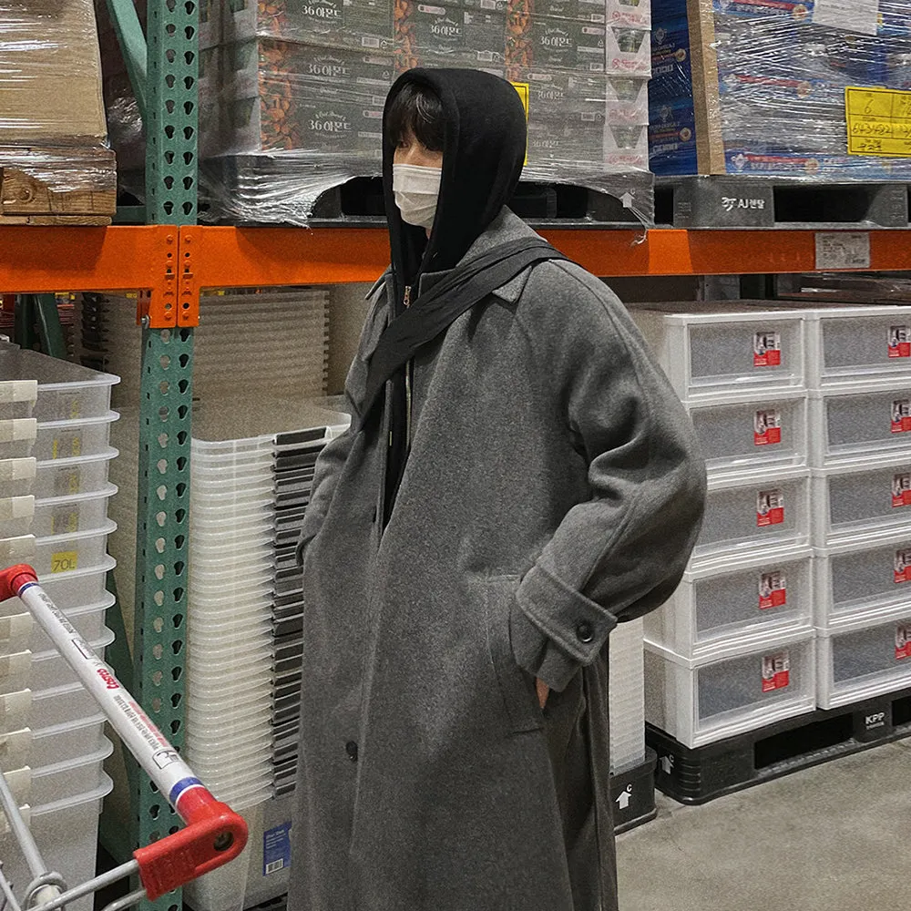 Maxct Thickened Wool Trench Coat