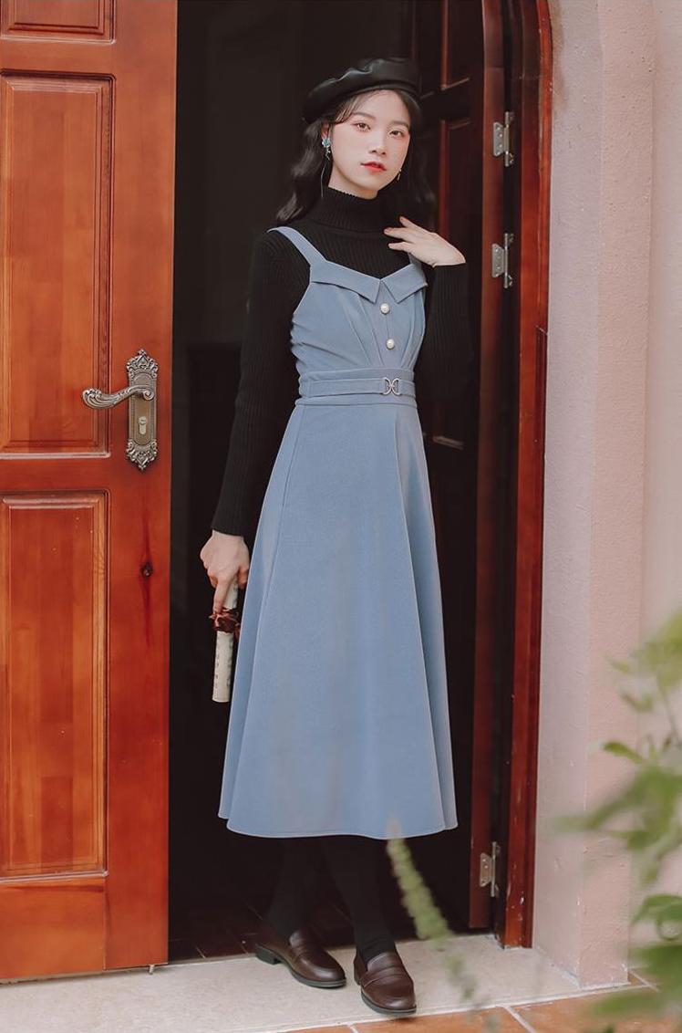 Corduroy Pearl Cami Midi Dress Maxct