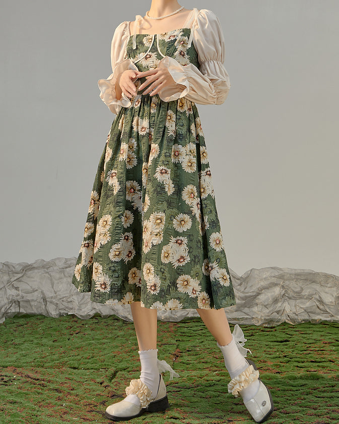 Daisy Cottage Midi Dress Maxct