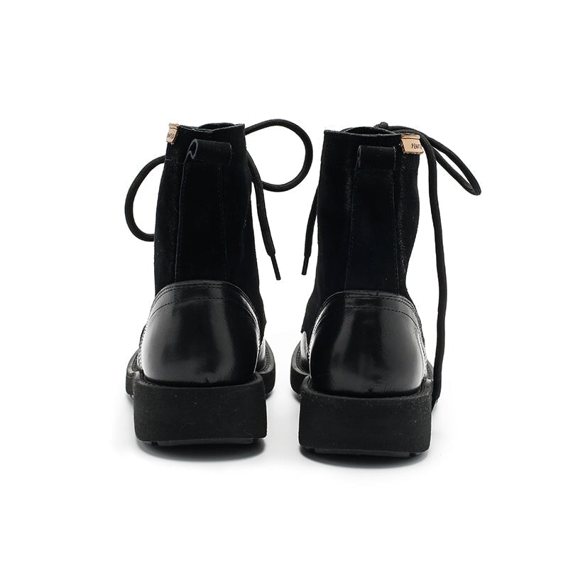 Women's Martin Boots Lace Up Short Boots Handmade Maxct