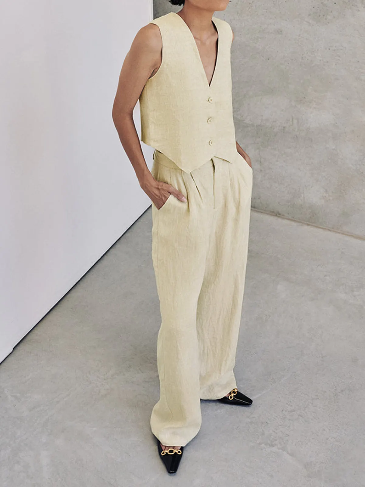 Maxct Cotton Casual Pants Set