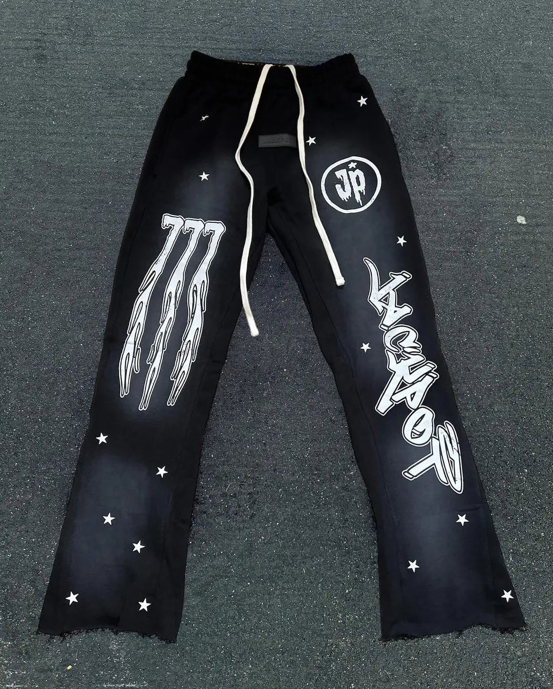 Maxct Mens Hoodie Sweatshirts and Sweatpants Two Piece Gothic Winter Tracksuit Sportswear Sets Y2k Harajuku Streetwear Men Clothing