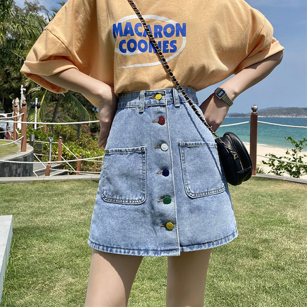 2.0 Artsy Denim Skirt Maxct