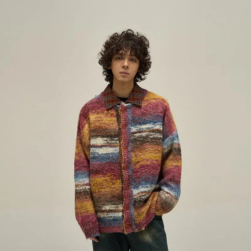 Maxct Vintage Striped Cardigan Sweater