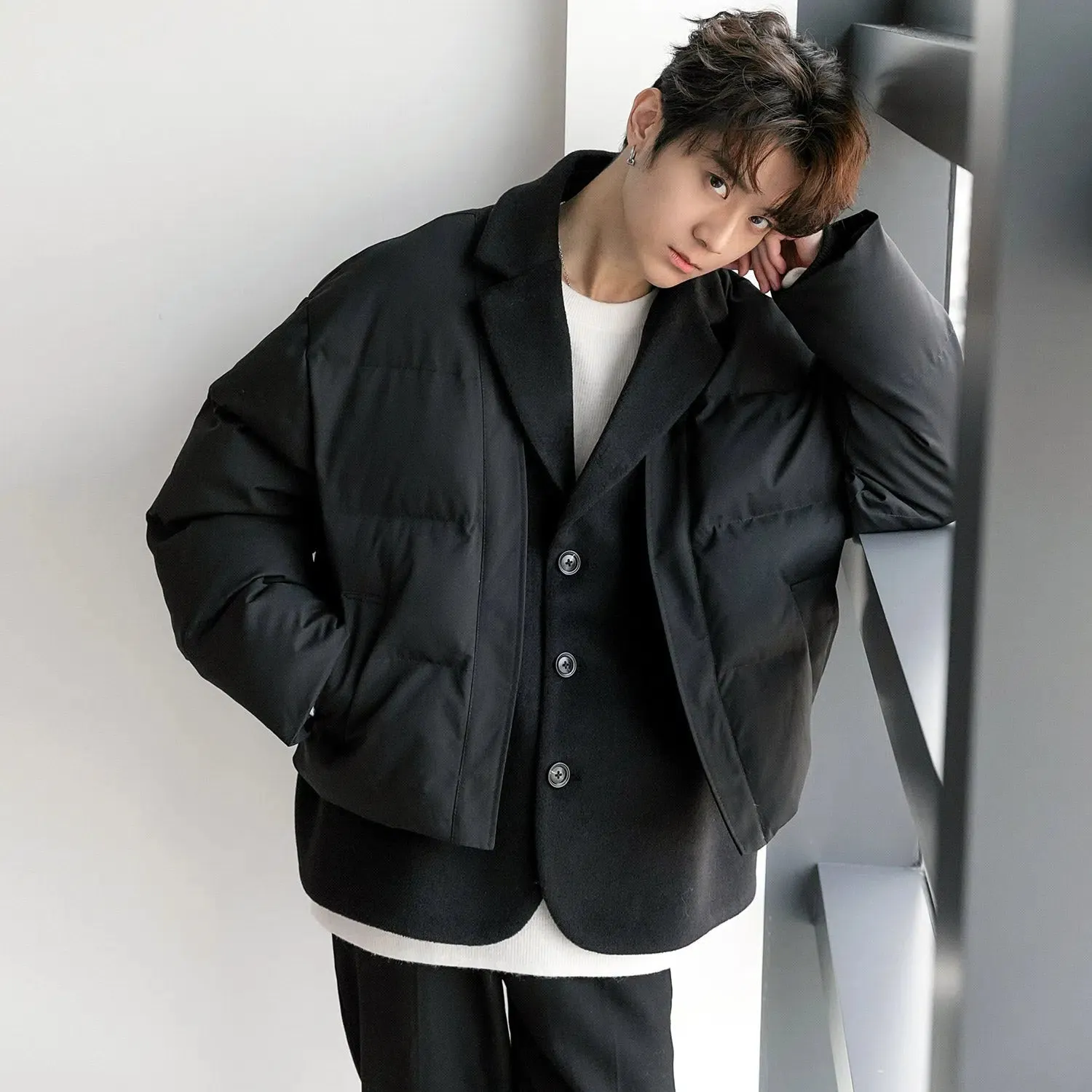 Maxct Two Piece Stitching Puffer Jacket