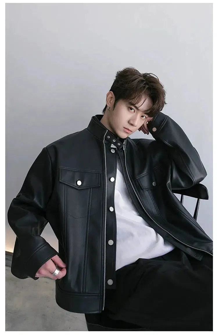 Maxct Two-piece Short Leather Jacket