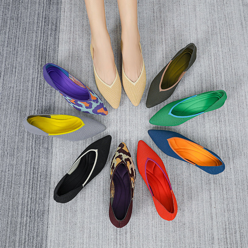 Urban Woven Multi-Color Casual Low Heels Shoes Maxct