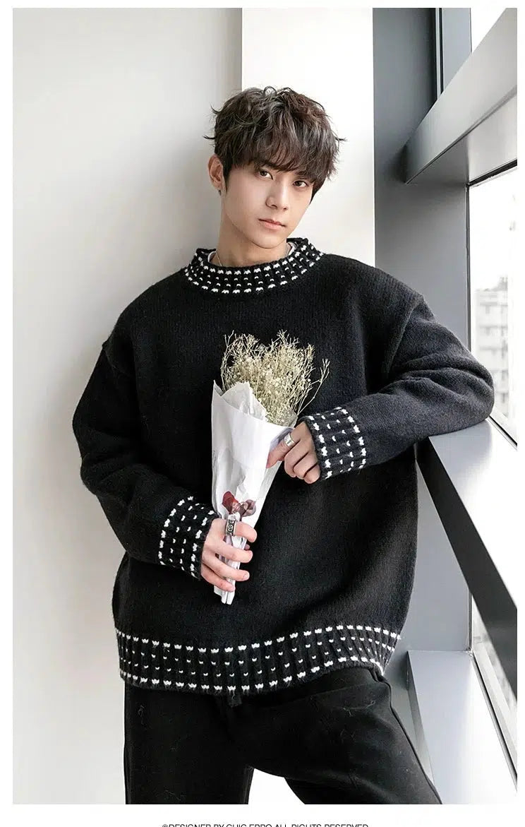 Maxct Thickened Round Neck Sweater