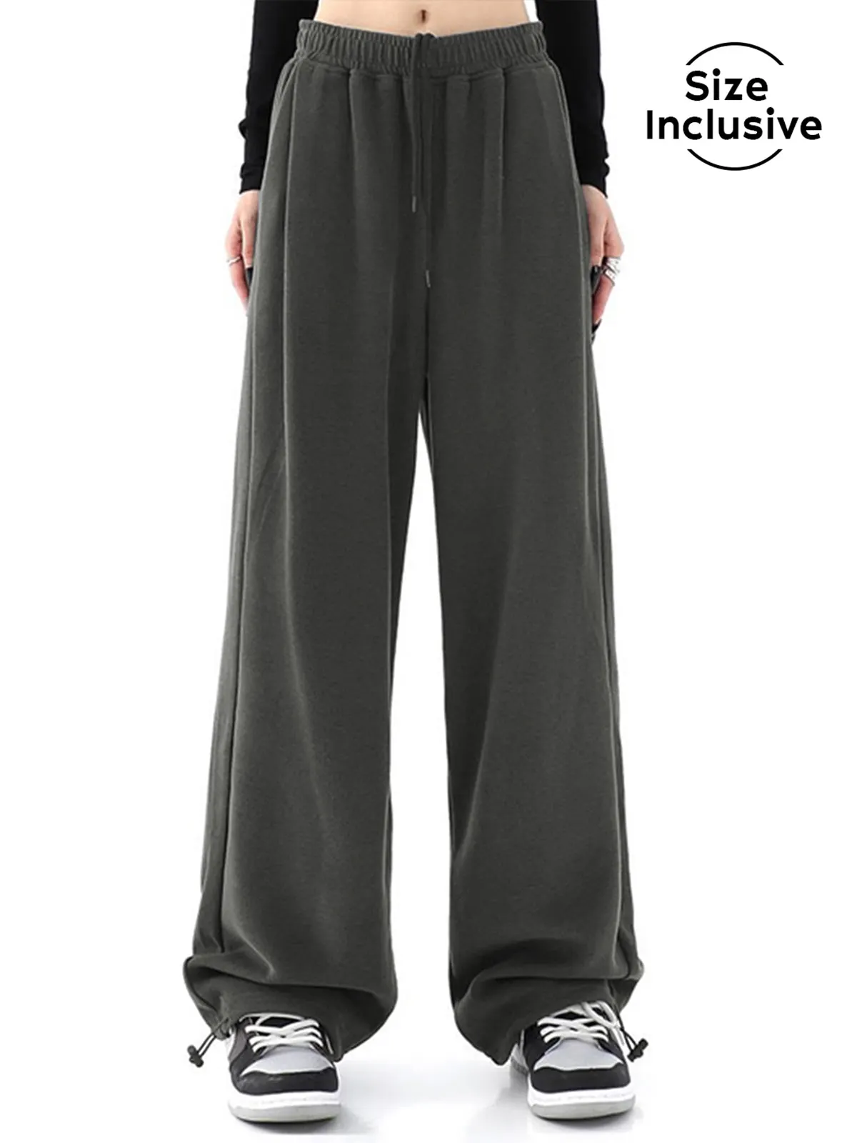 Maxct Solid Baggy Sweatpants