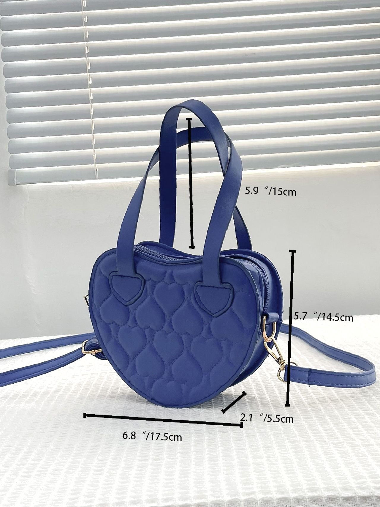 Bag For Love - Stitch Detail Heart Shaped Novelty Bag  - Women Maxct Bags