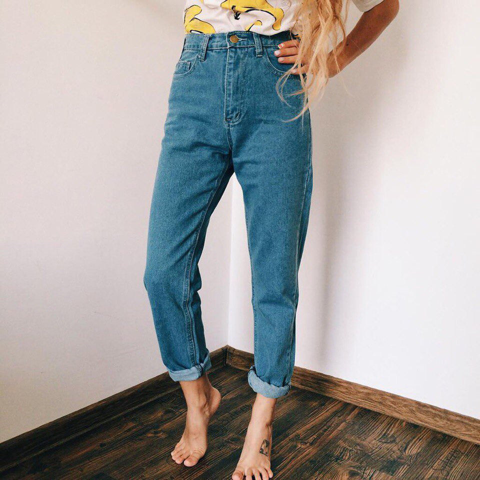 High Waisted Mom Jeans Maxct