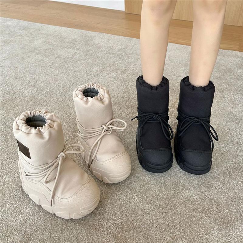 Chunky Leather Women's Slip-On Ankle Boots - true deals club