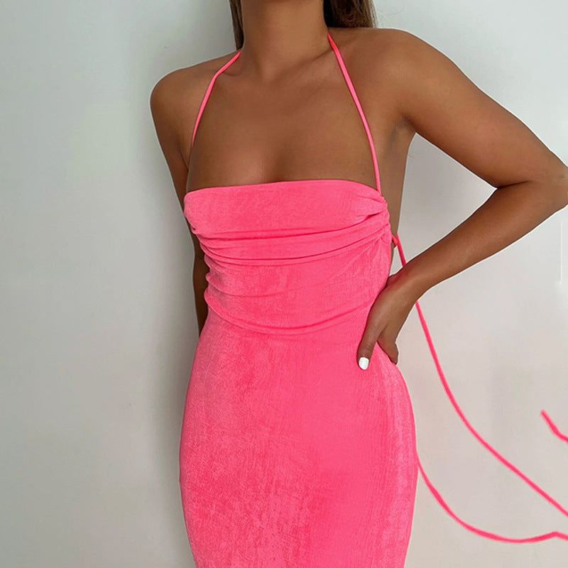 Silvana Draped Back Maxi Dress Maxct