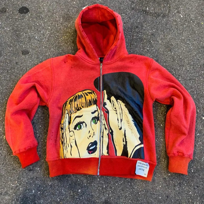 Maxct y2k woman jumper clothing knitted jacquard jumper sweatshirt vintage round neck pullover long sleeve streewear kpop Oversize